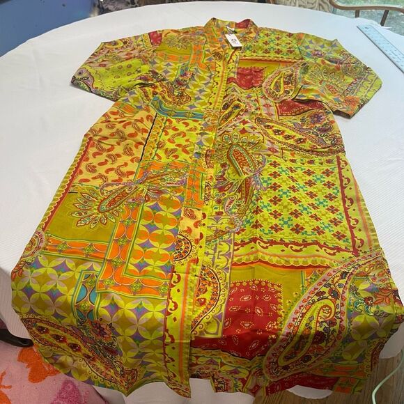 NWT RAJ Hippie Boho Chic Paisley Cardigan Duster One Size New - Picture 1 of 7